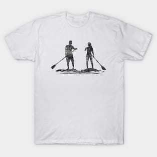 Paddleboard black and white T-Shirt